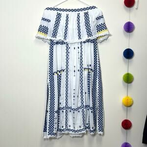 Free People Wild Romance Embroidered Strapless Dress Top XS